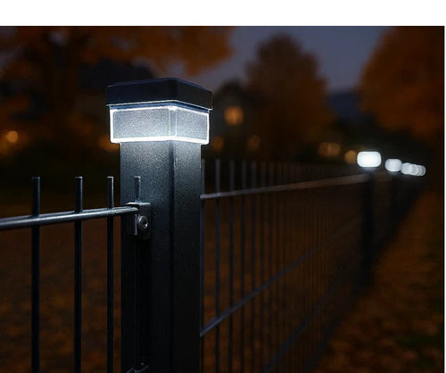 Solarna LED luč za ograjo 80x80 mm | Vodoodporna & Varčna