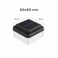 Solarna LED luč za ograjo 60x60 mm | Vodoodporna & Varčna