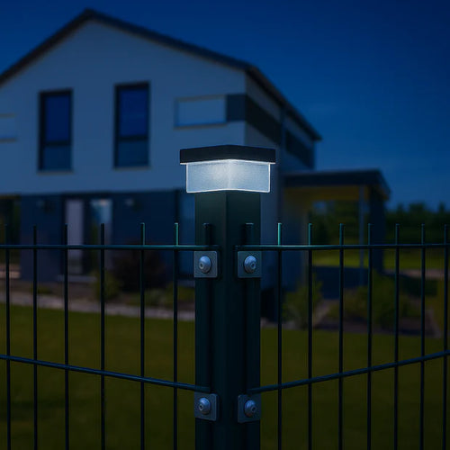 Solarna LED luč za ograjo 60x40 mm | Vodoodporna & Varčna